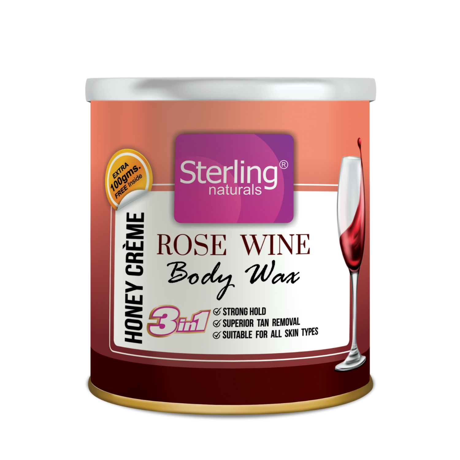 Rose Wine Honey Crème D-Tan Wax | For Smooth & Less Painful Hair Removal (700g)