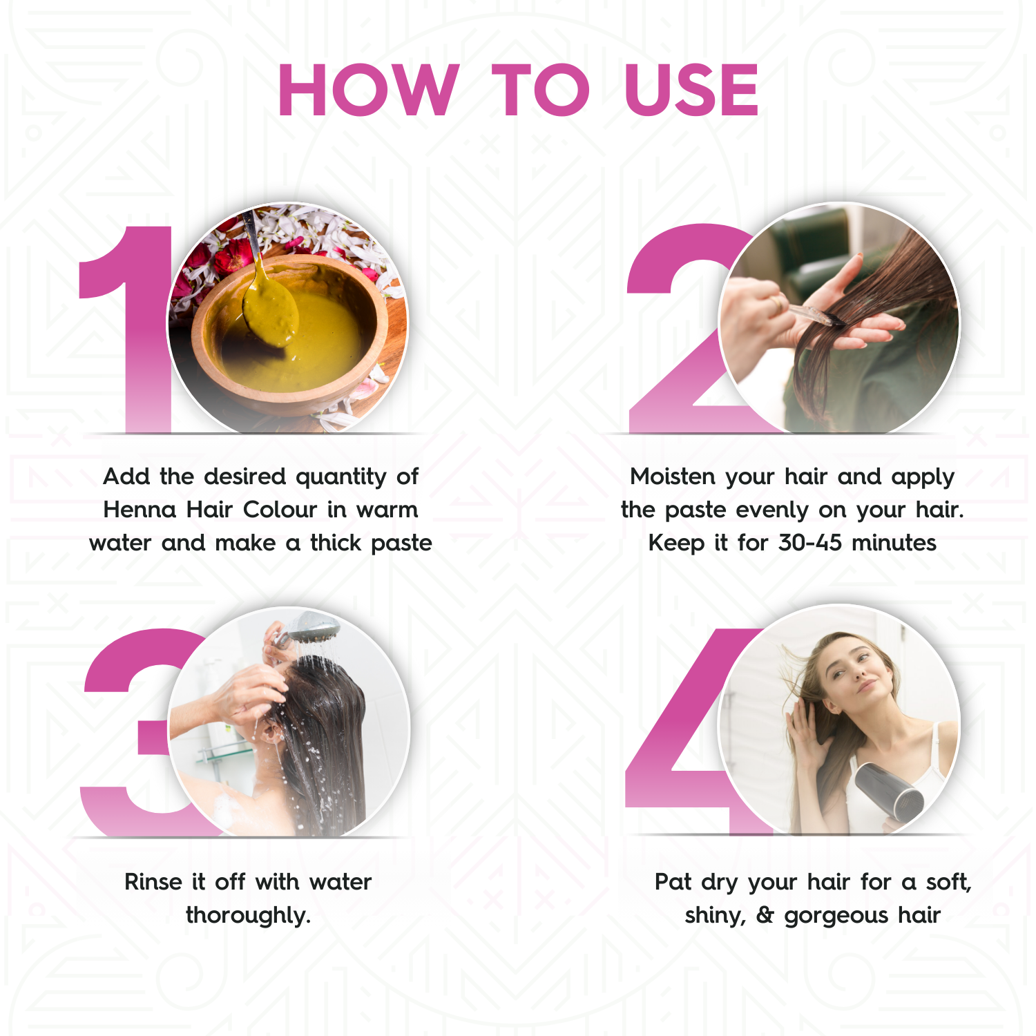 Megha Henna-Based Hair Color (Natural Black) - 5 x 45g + Rachni Herbal Henna Powder – 5 x 25g | Nourishing Combo for Long-Lasting Natural Color & Healthy Hair