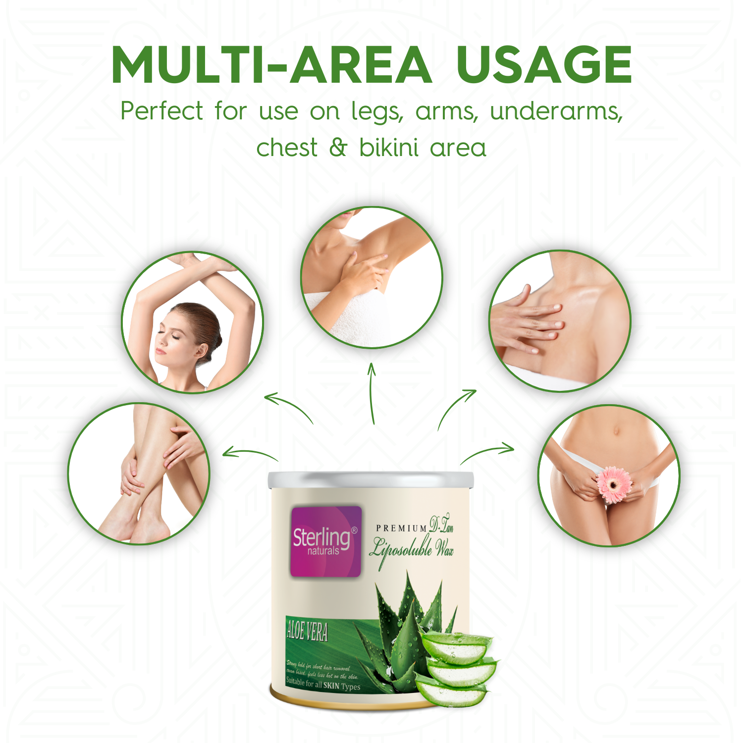 Aloe Vera D-Tan Liposoluble Wax | Painless Hair Removal (700g)
