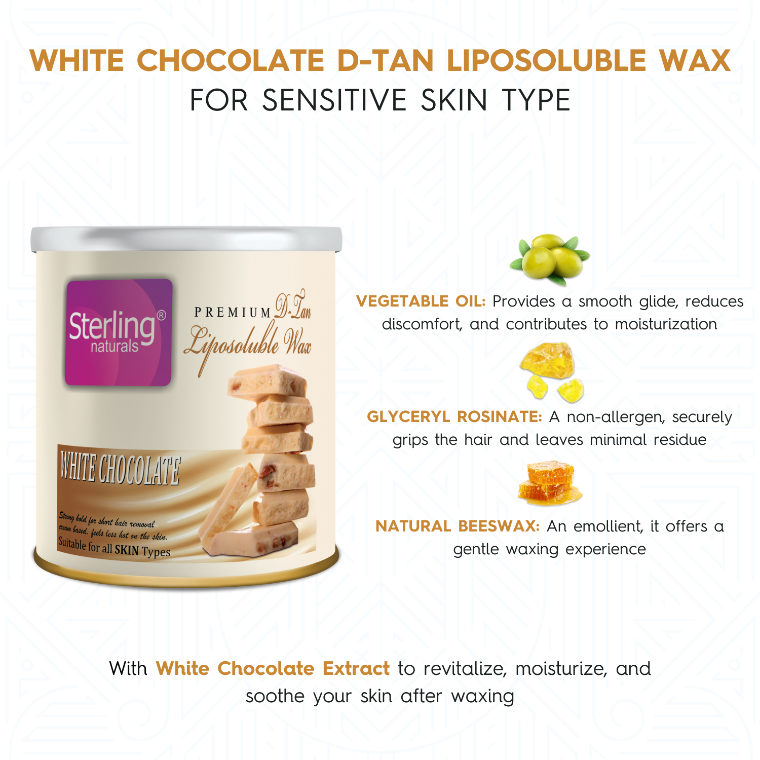 Complete D-Tan Waxing Care Kit –  Liposoluble Wax (700g Each) + Post-Wax Calming Oil with Natural Extracts (100ml) for Smooth, Radiant Skin