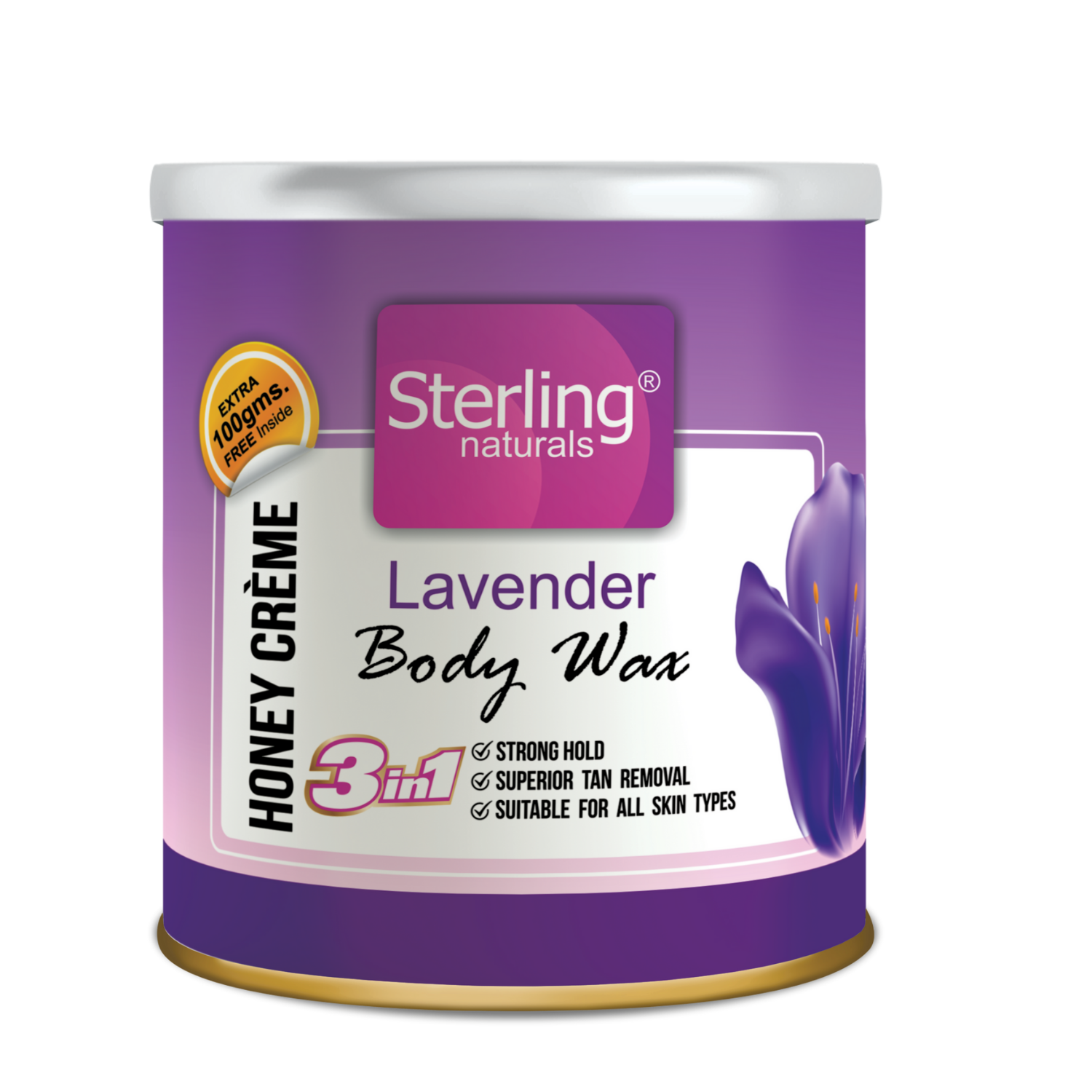 Lavender Honey Crème D-Tan Wax | For Smooth & Less Painful Hair Removal (700g)