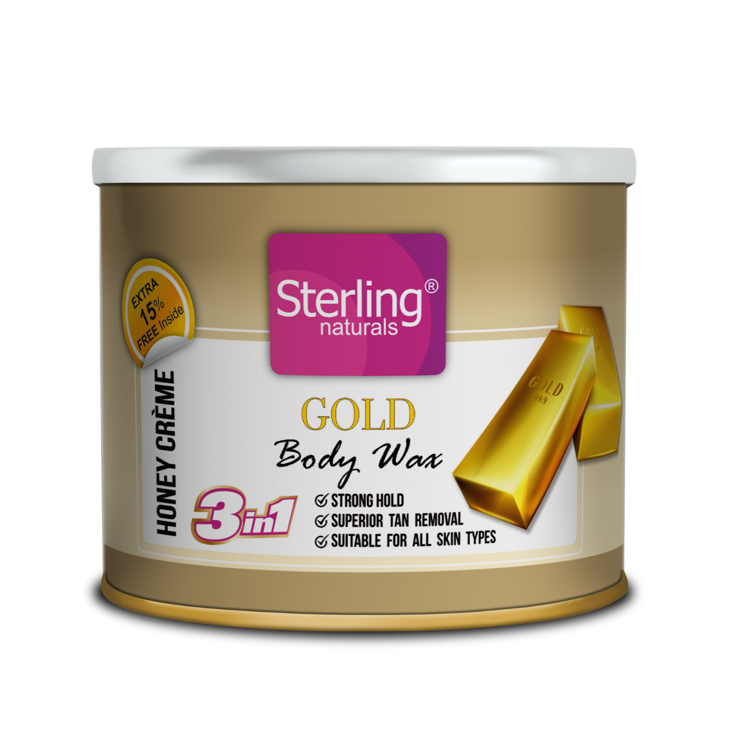 Gold Honey Crème D-Tan Wax | For Smooth & Less Painful Hair Removal (230g)