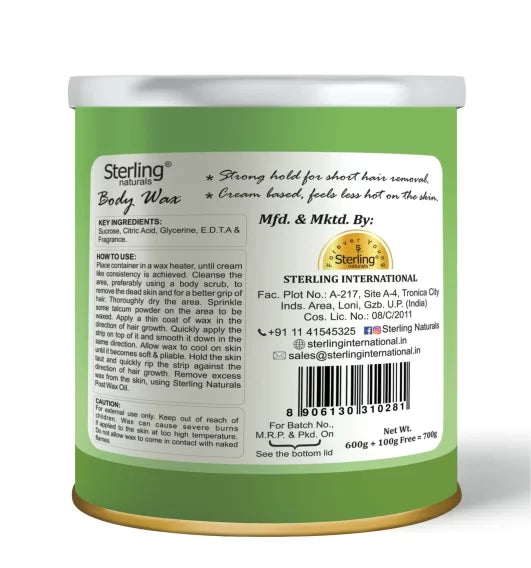 Honey Crème Body Wax (700g) – Aloe Vera