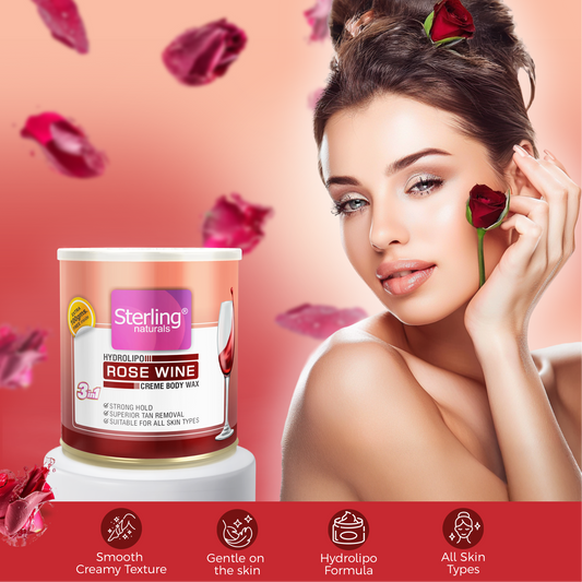 Rose Wine Honey Crème D-Tan Wax | For Smooth & Less Painful Hair Removal (700g)