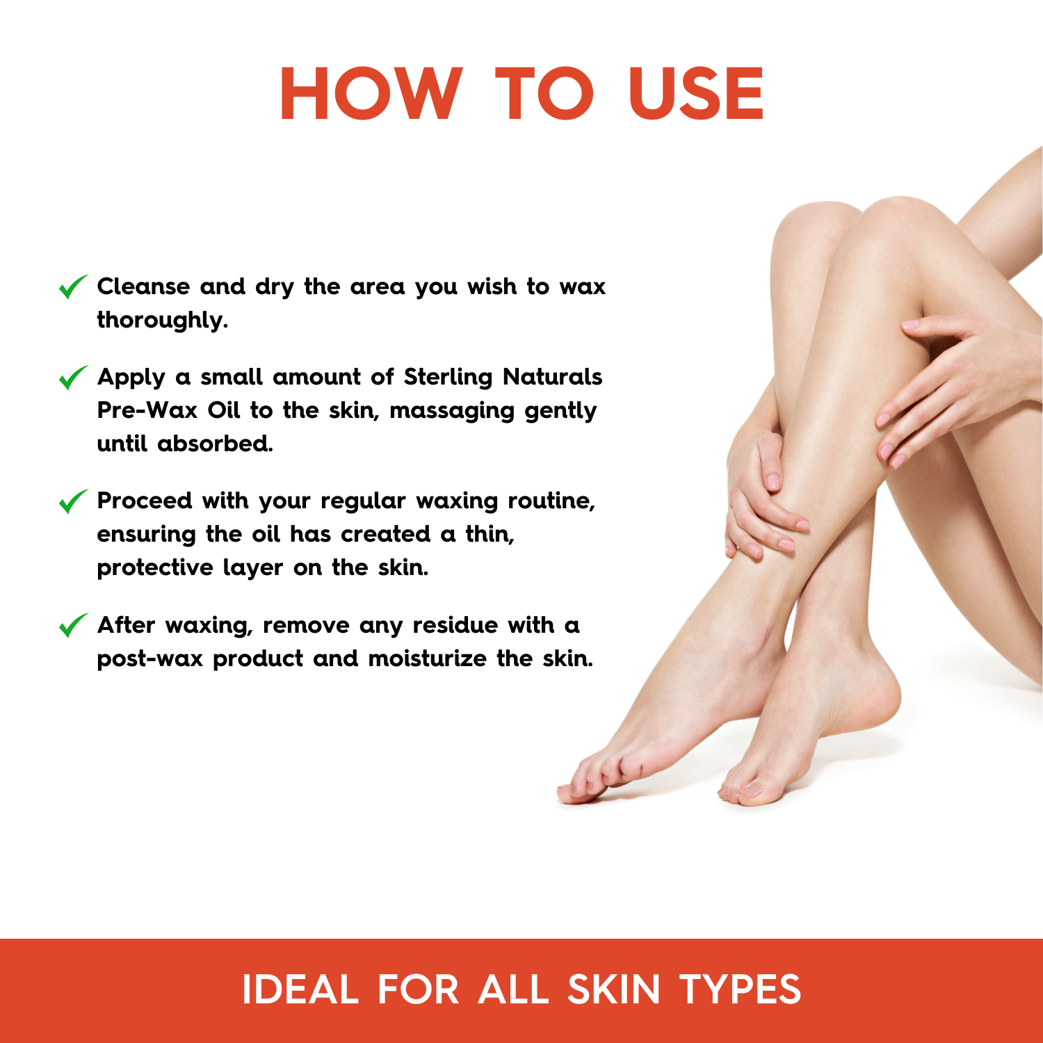 Sterling Naturals Pre-Wax Oil | For Smooth & Painless Waxing (100ml)