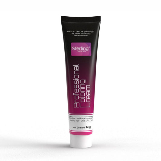 Sterling Naturals Professional Hair Color Cream - Dark Brown | No Ammonia Formula for Long Lasting Hair Color & 3x Shinier Hair (60g)