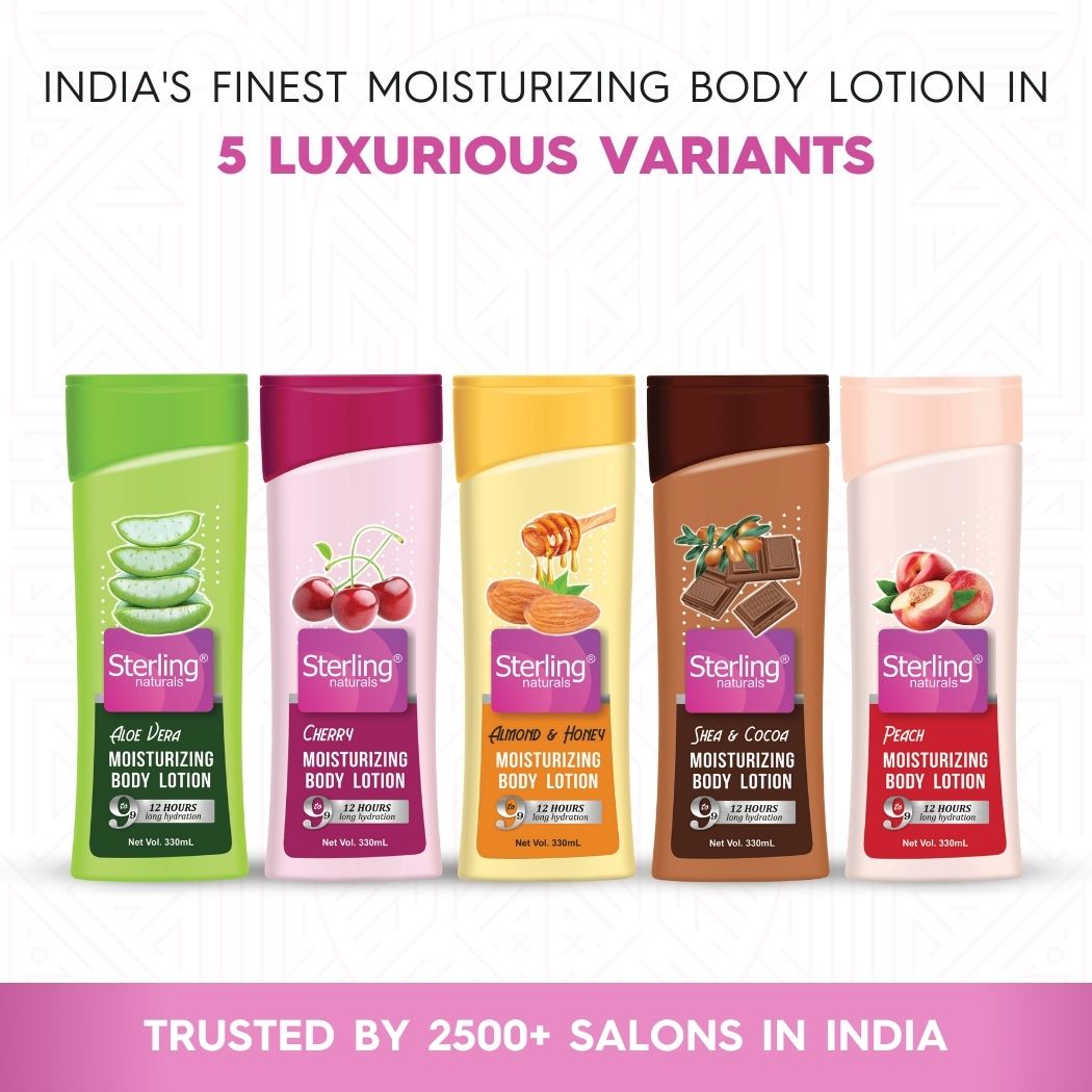 Sterling Naturals Shea Cocoa Moisturizing Body Lotion | Superlight & Non-Sticky Body Lotion for Hydration Boost (330ml)