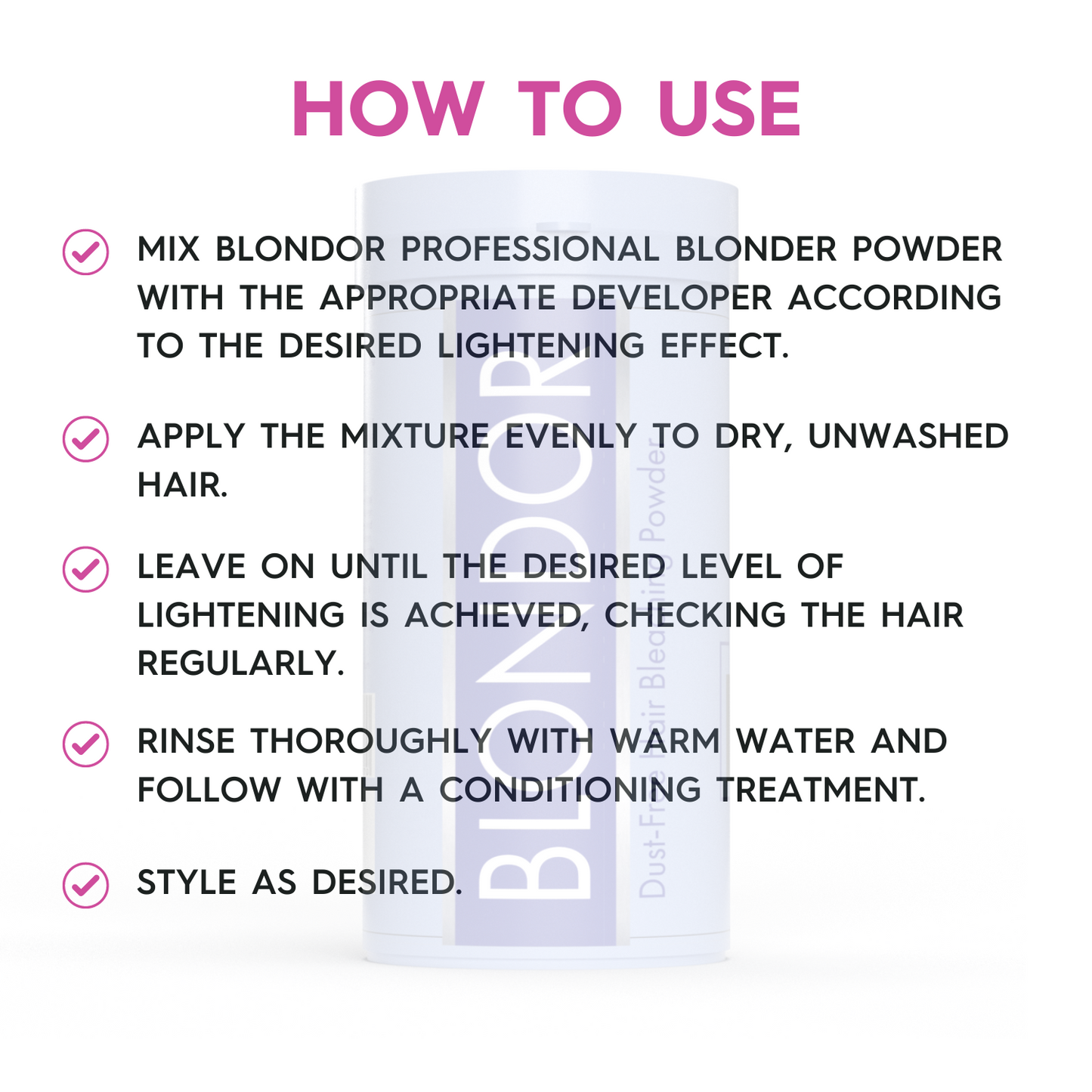 Blondor Professional Hair Bleaching Powder | Dust Free Hair Lightening Powder for All Hair Types (400g)