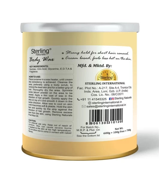 Honey Crème Body Wax (700g) – White Chocolate