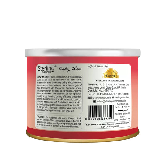 Honey Crème Body Wax (230g) – Strawberry