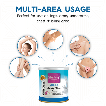 Milky Honey Crème D-Tan Wax | For Smooth & Less Painful Hair Removal (700g)