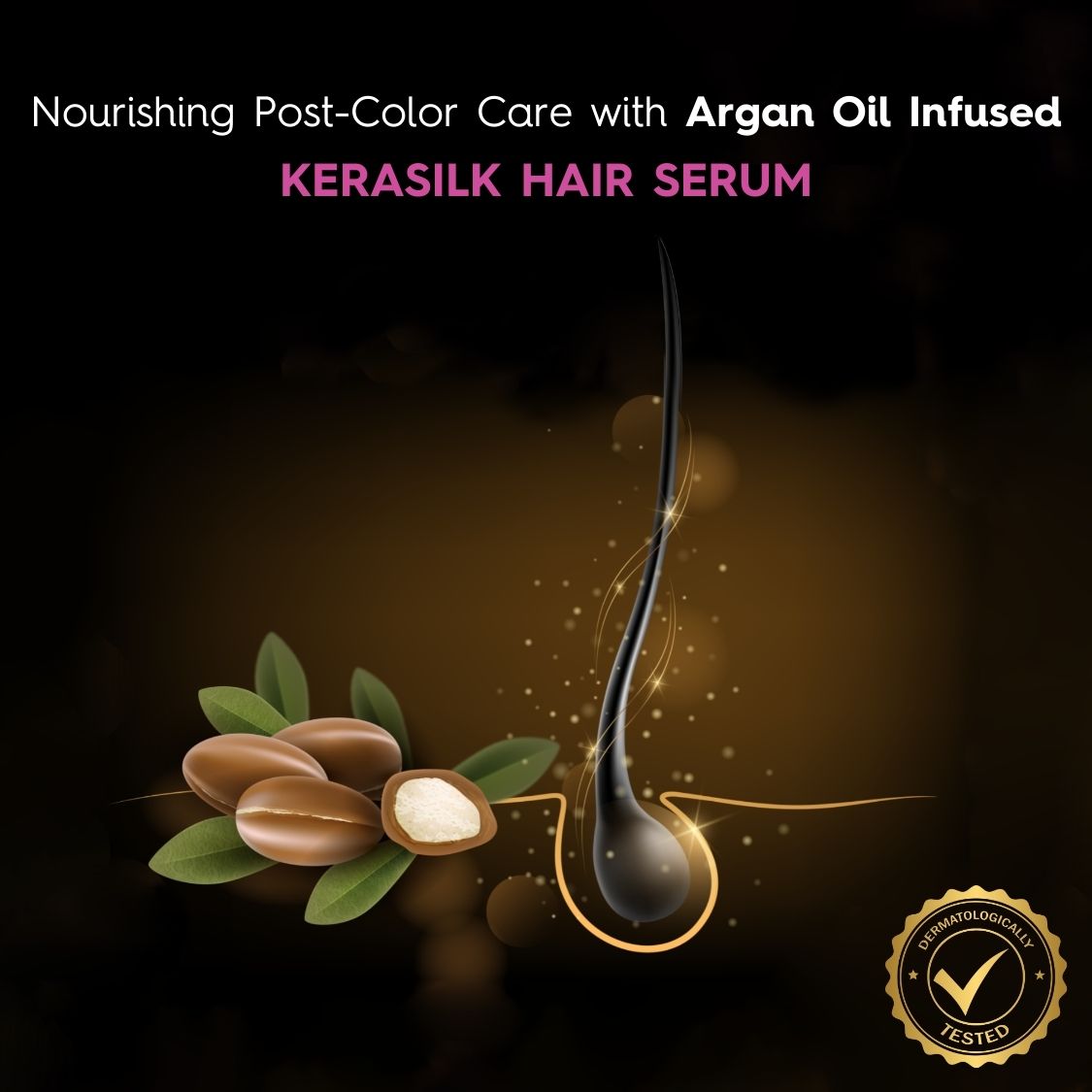 Moroccan Argan Oil Hair Serum | For 10x Frizz Reduction & 24 Hours Shine