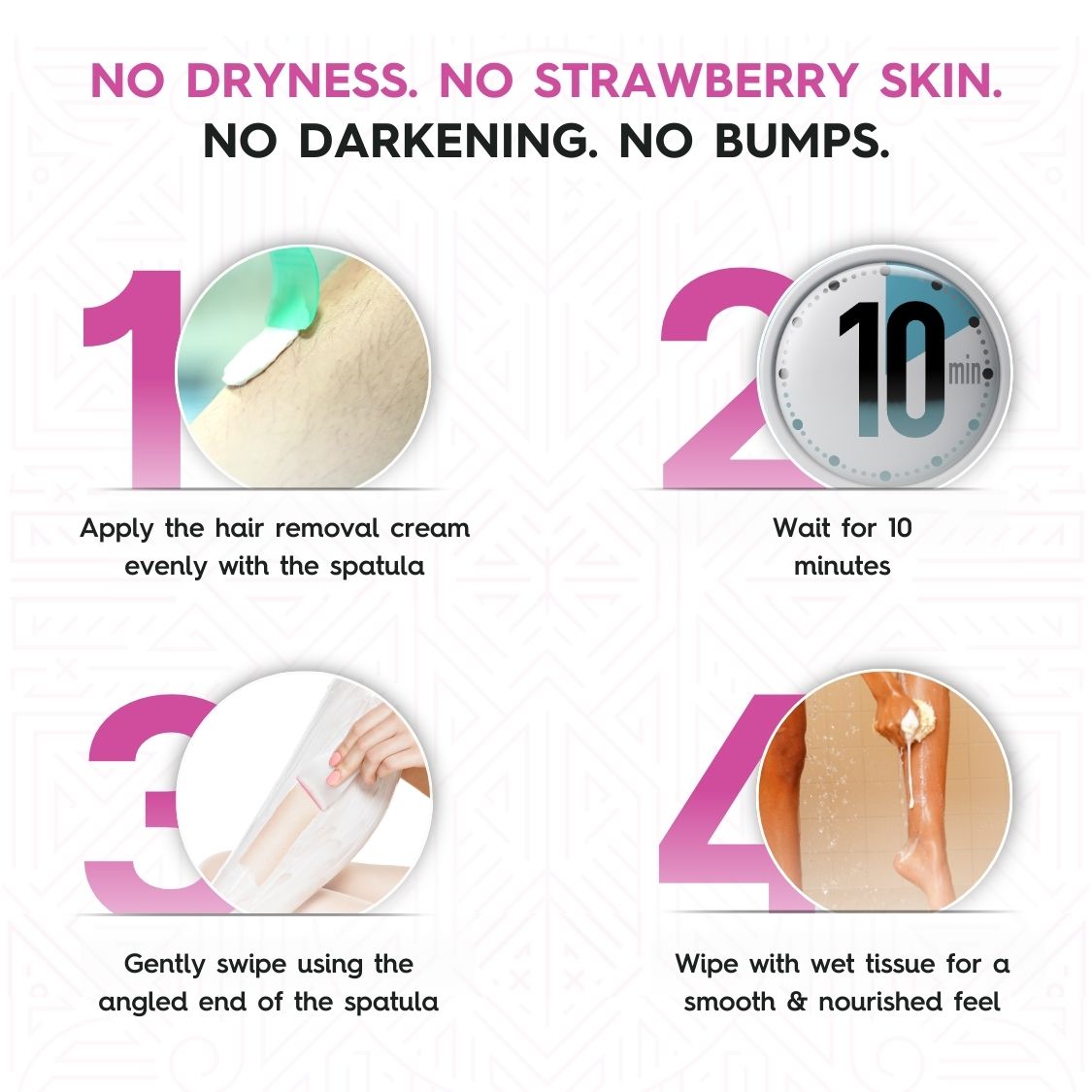 Hair Removal Cream - Exotic Sandalwood | For Bikini Line & Underarms | No Foul Smell, No Skin Darkening & No Rashes (60g)