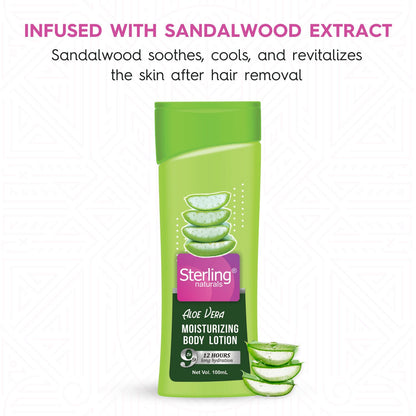 Aloe Vera Moisturizing Body Lotion | Superlight & Non-Sticky Moisturizer for Hydration Boost (100ml)