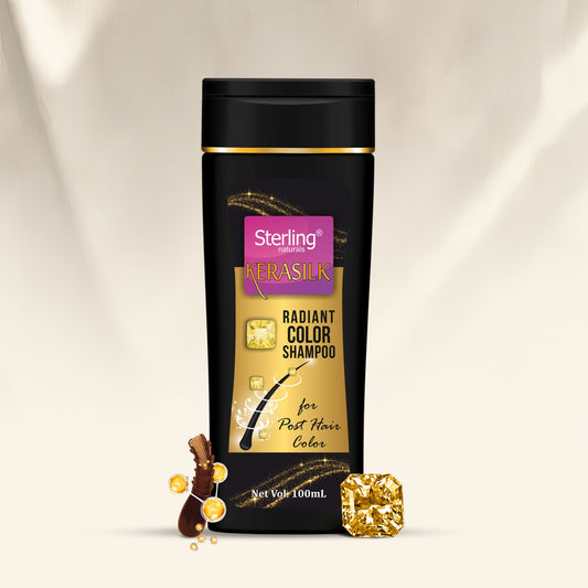 Kerasilk Radiant Color Protecting Shampoo | For Color-treated Hair, Retains Color Upto 6 Weeks & Repairs Hair Damage (100ml)