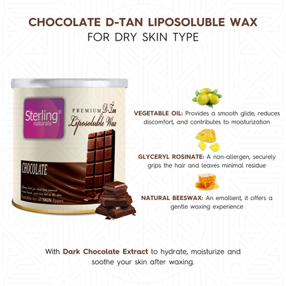 Chocolate D-Tan Liposoluble Wax | Painless Hair Removal (700g)