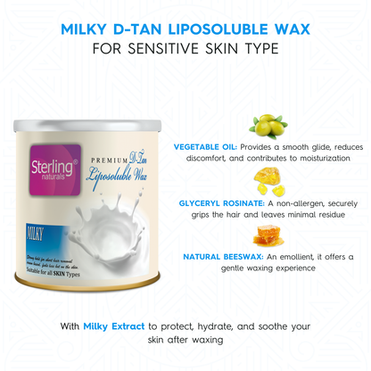 Milky D-Tan Liposoluble Wax | Painless Hair Removal (700g)
