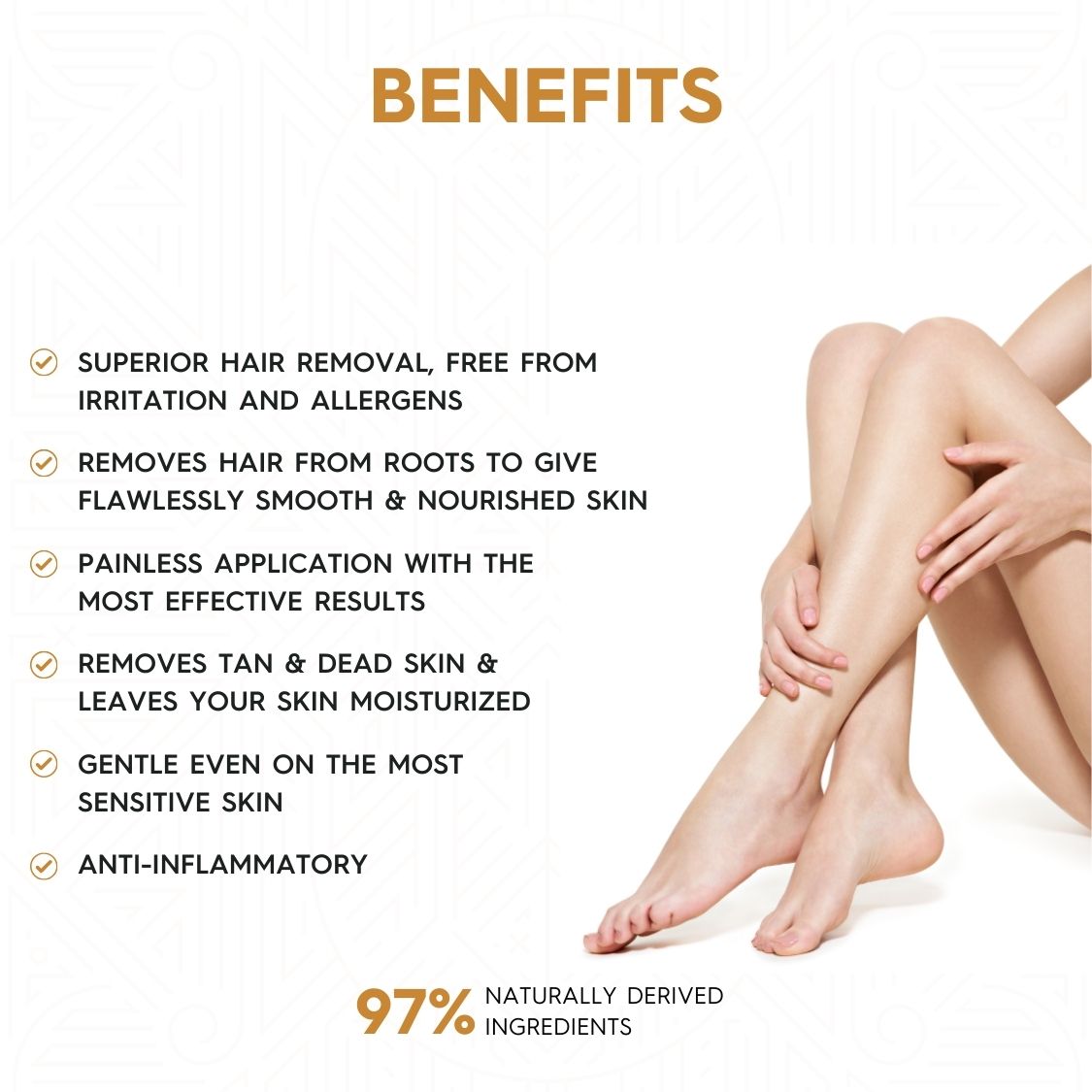 Complete D-Tan Waxing Care Kit –  Liposoluble Wax (700g Each) + Post-Wax Calming Oil with Natural Extracts (100ml) for Smooth, Radiant Skin