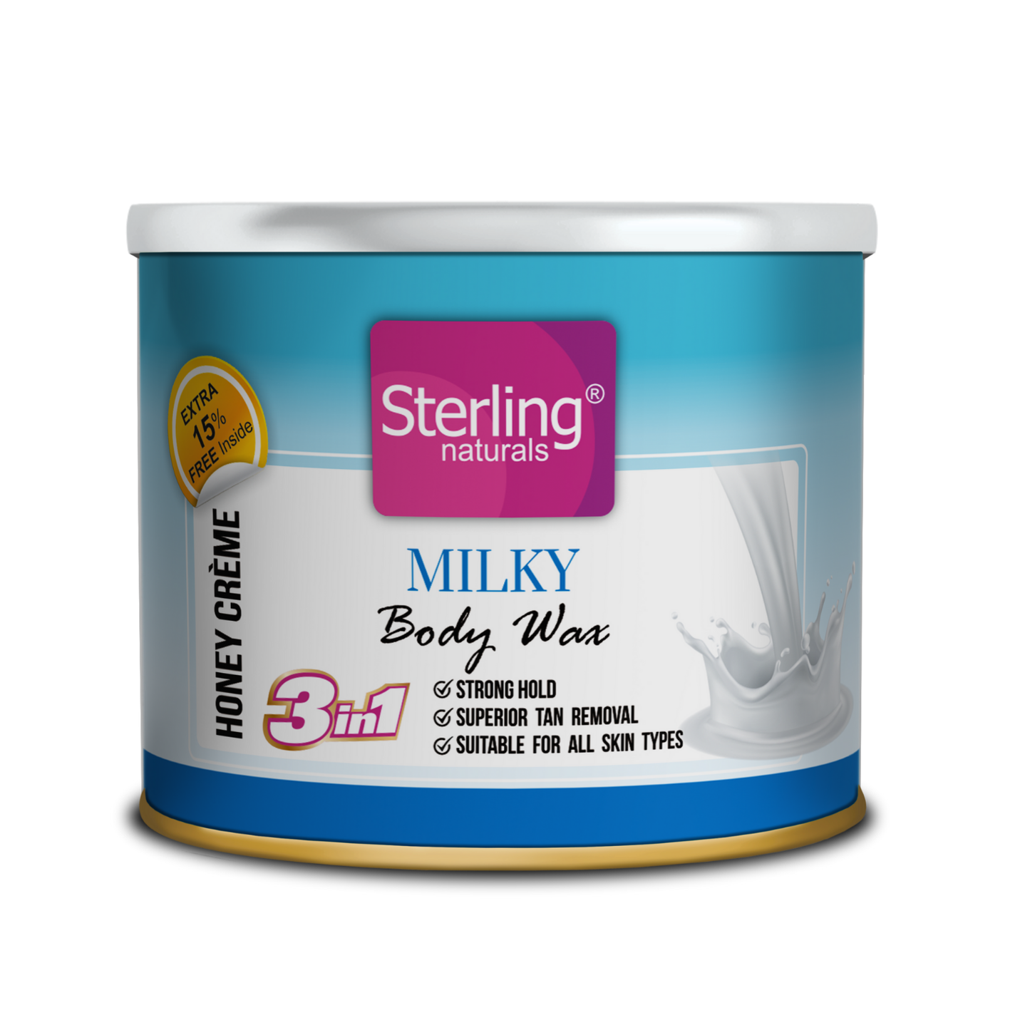 Milky Honey Crème D-Tan Wax | For Smooth & Less Painful Hair Removal (230g)