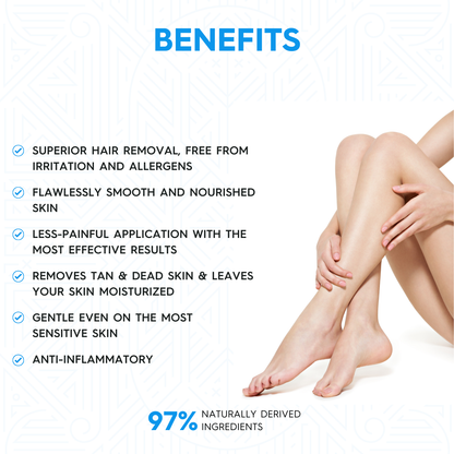 Milky Honey Crème D-Tan Wax | For Smooth & Less Painful Hair Removal (230g)