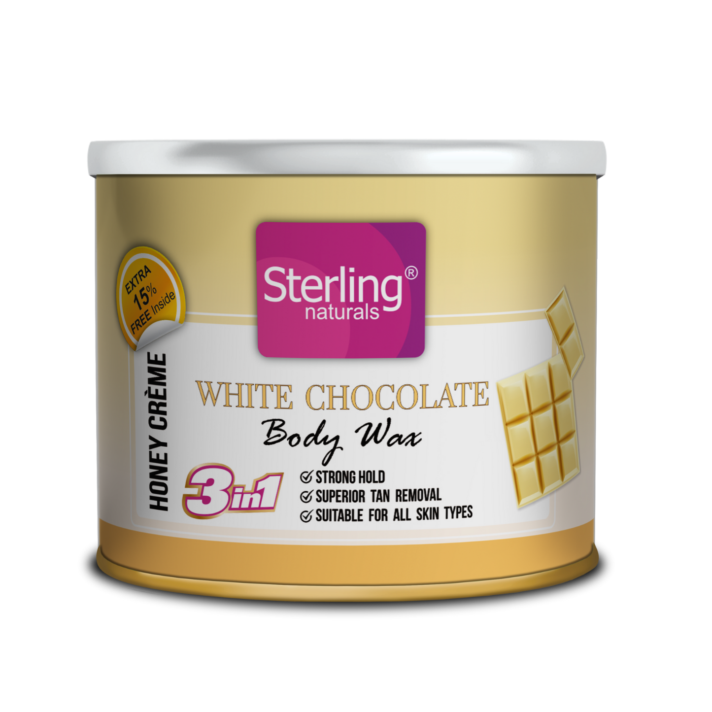 White Chocolate Honey Crème D-Tan Wax | For Smooth & Less Painful Hair Removal (230g)