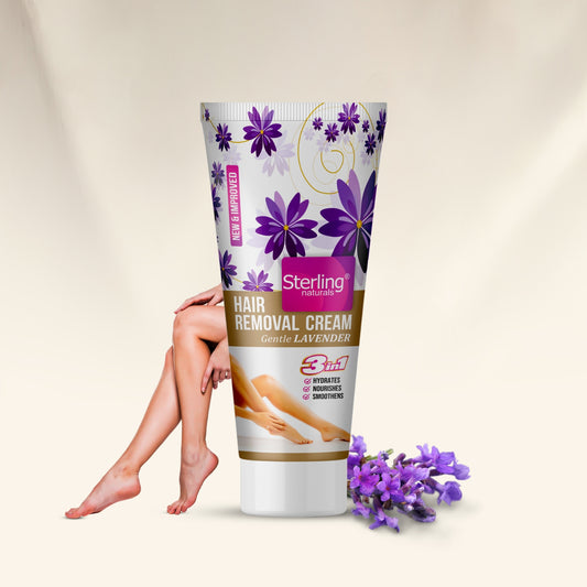 Hair Removal Cream - Gentle Lavender | For Bikini Line & Underarms | No Foul Smell, No Skin Darkening & No Rashes (60g)