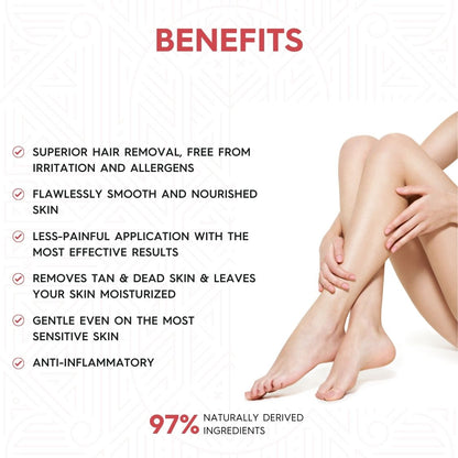 Strawberry Honey Crème D-Tan Wax | For Smooth & Less Painful Hair Removal (230g)