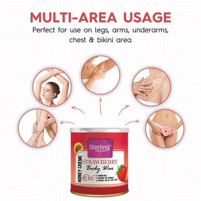 Strawberry Honey Crème D-Tan Wax | For Smooth & Less Painful Hair Removal (700g)