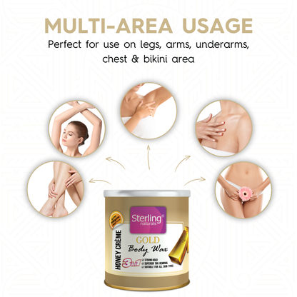 Gold Honey Crème D-Tan Wax | For Smooth & Less Painful Hair Removal (700g)