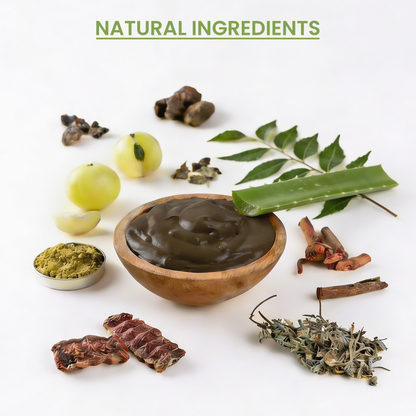 Sugandha Royal | Khadi Herbal Mehndi | Natural Black Hair Colour with Conditioning Herbs & Original Chandan | 80g (4x20g)