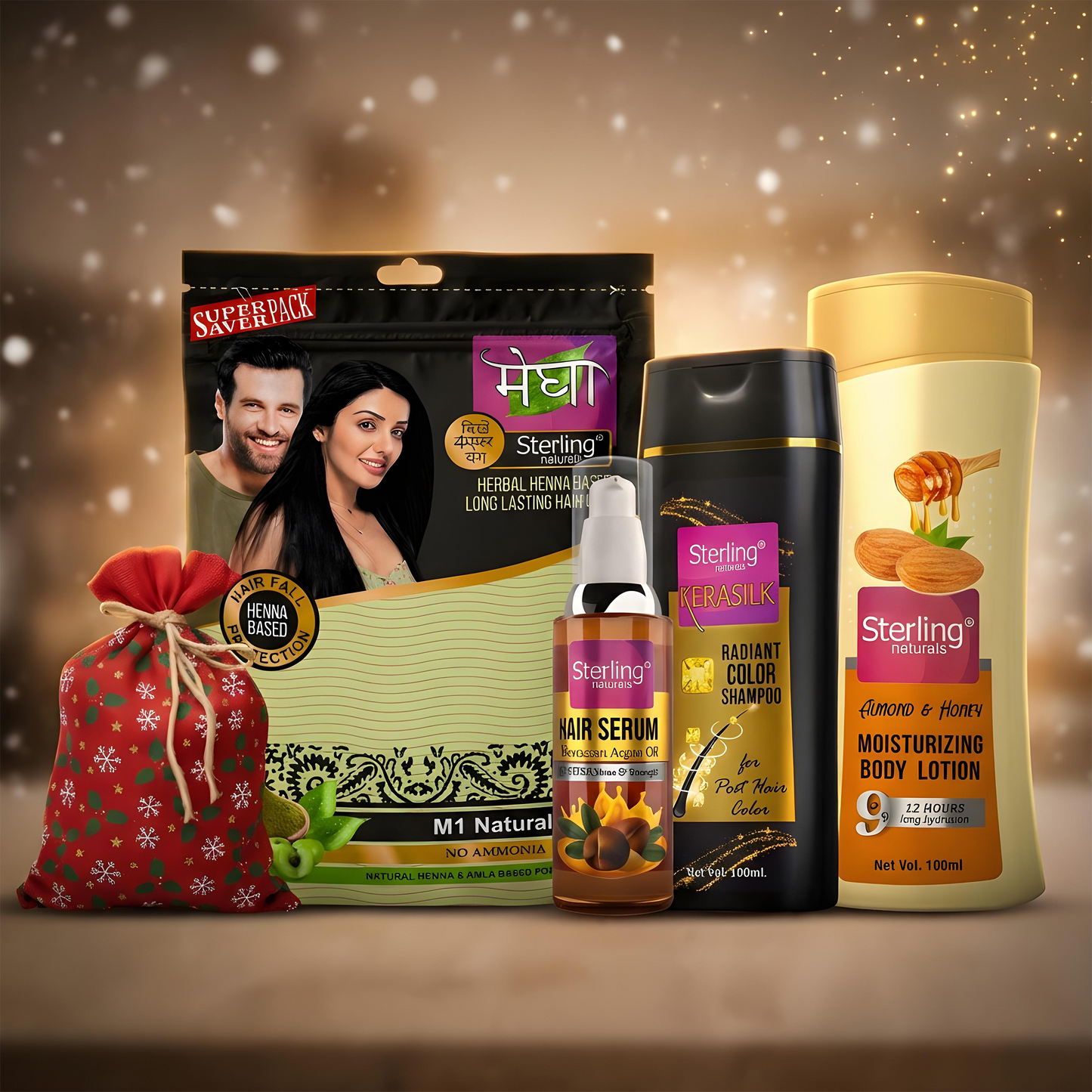 Megha Henna Hair Color Goodie Bag (Pack of 5 + Free Sterling Goodies)