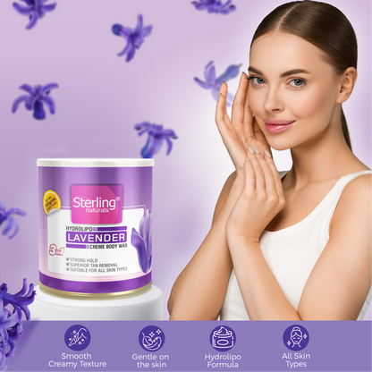 Lavender Honey Crème D-Tan Wax | For Smooth & Less Painful Hair Removal (700g)