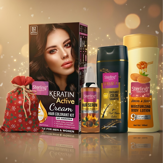 Keratin Active Cream Hair Color Goodie Bag (Pack of 2 + Free Sterling Goodies)