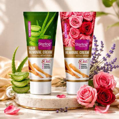 Hair Removal Cream Pack of 2 – Choose Any 2 Flavours | For Bikini Line & Underarms | Gentle Hair Removal | 60g x 2