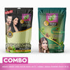 Megha Henna Hair Care Duo – Natural Black Color + Herbal Henna Powder for Deep Nourishment