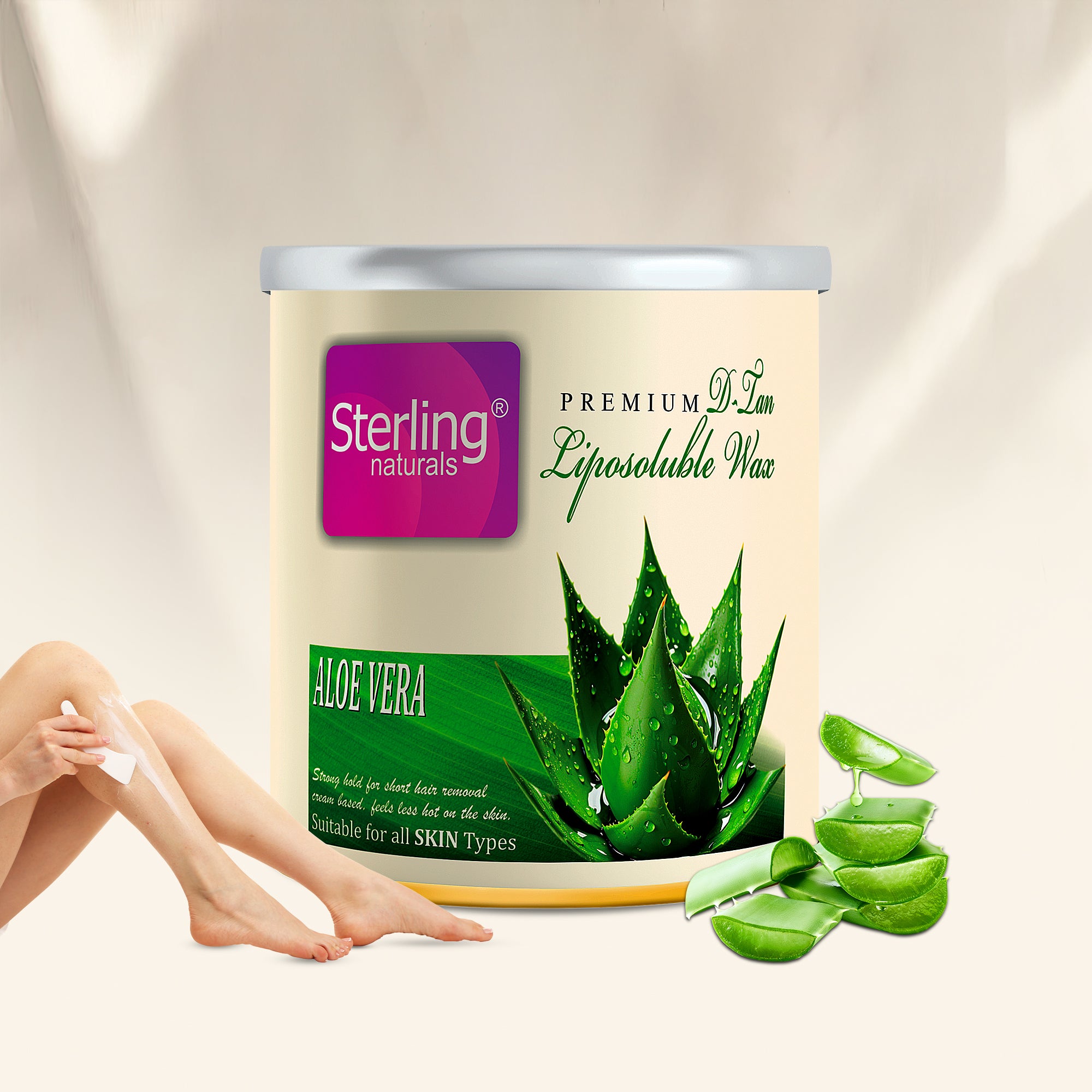 Aloe Vera D-Tan Liposoluble Wax | Painless Hair Removal (700g