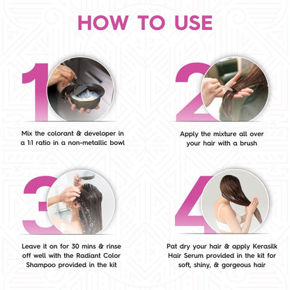 Total Hair & Skin Care Combo – Argan Oil Serum for Shine (30ml), Lavender Hair Removal Cream (60g) + Professional Hair Dye Cream (60g) - Black