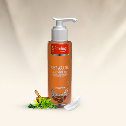 Sterling Naturals Post-Wax Oil | Calms Redness and Area Post Waxing, Softens Cracked Patches (100ml)