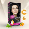Ammonia-Free Cream Hair Color - Natural Black | Flawless Salon-like Hair Color At Your Home (30g & 48ml)