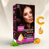 Ammonia-Free Cream Hair Color - Dark Brown | Flawless Salon-like Hair Color At Your Home (30g & 48ml)