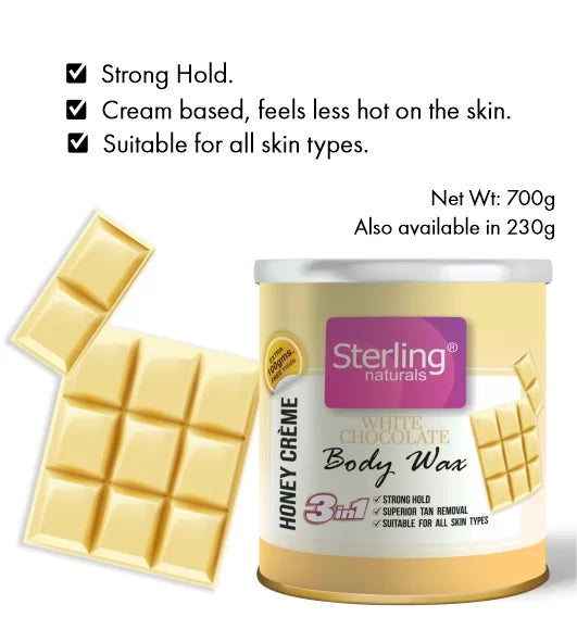 Honey Crème Body Wax (700g) – White Chocolate