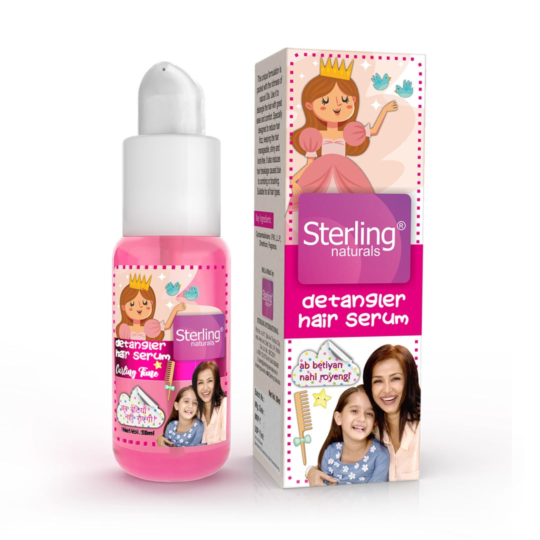Sterling Naturals Detangler Hair Serum - Lightweight, Tear-Free, No More Tangles (50ml)