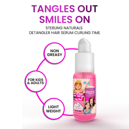 Sterling Naturals Detangler Hair Serum - Lightweight, Tear-Free, No More Tangles (50ml)