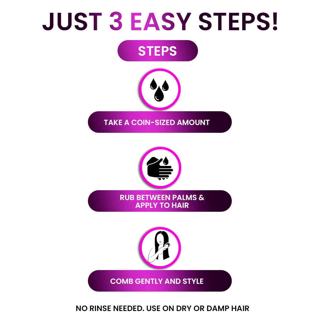 Sterling Naturals Detangler Hair Serum - Lightweight, Tear-Free, No More Tangles (50ml)