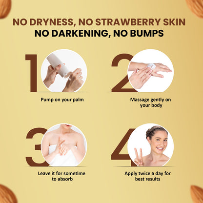 Almond & Honey Moisturizing Body Lotion | Superlight & Non-Sticky Moisturizer for Hydration Boost (330ml)