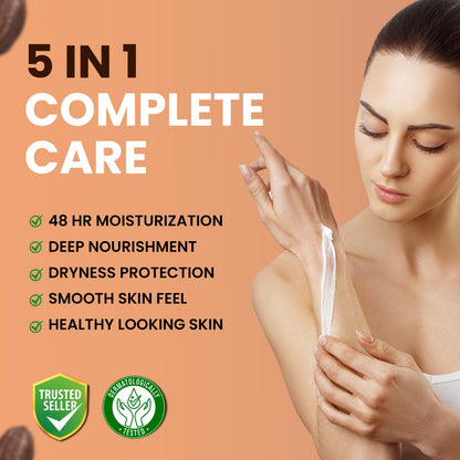 Shea Cocoa Moisturizing Body Lotion | Superlight & Non-Sticky Moisturizer for Hydration Boost (330ml)