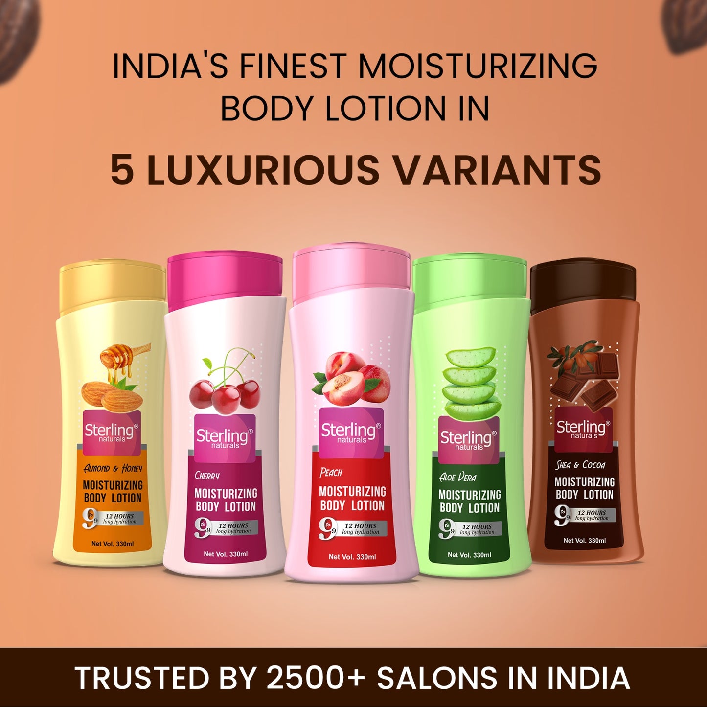 Shea Cocoa Moisturizing Body Lotion | Superlight & Non-Sticky Moisturizer for Hydration Boost (330ml)