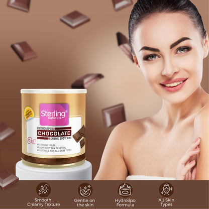 Chocolate Honey Crème D-Tan Wax | For Smooth & Less Painful Hair Removal (700g)