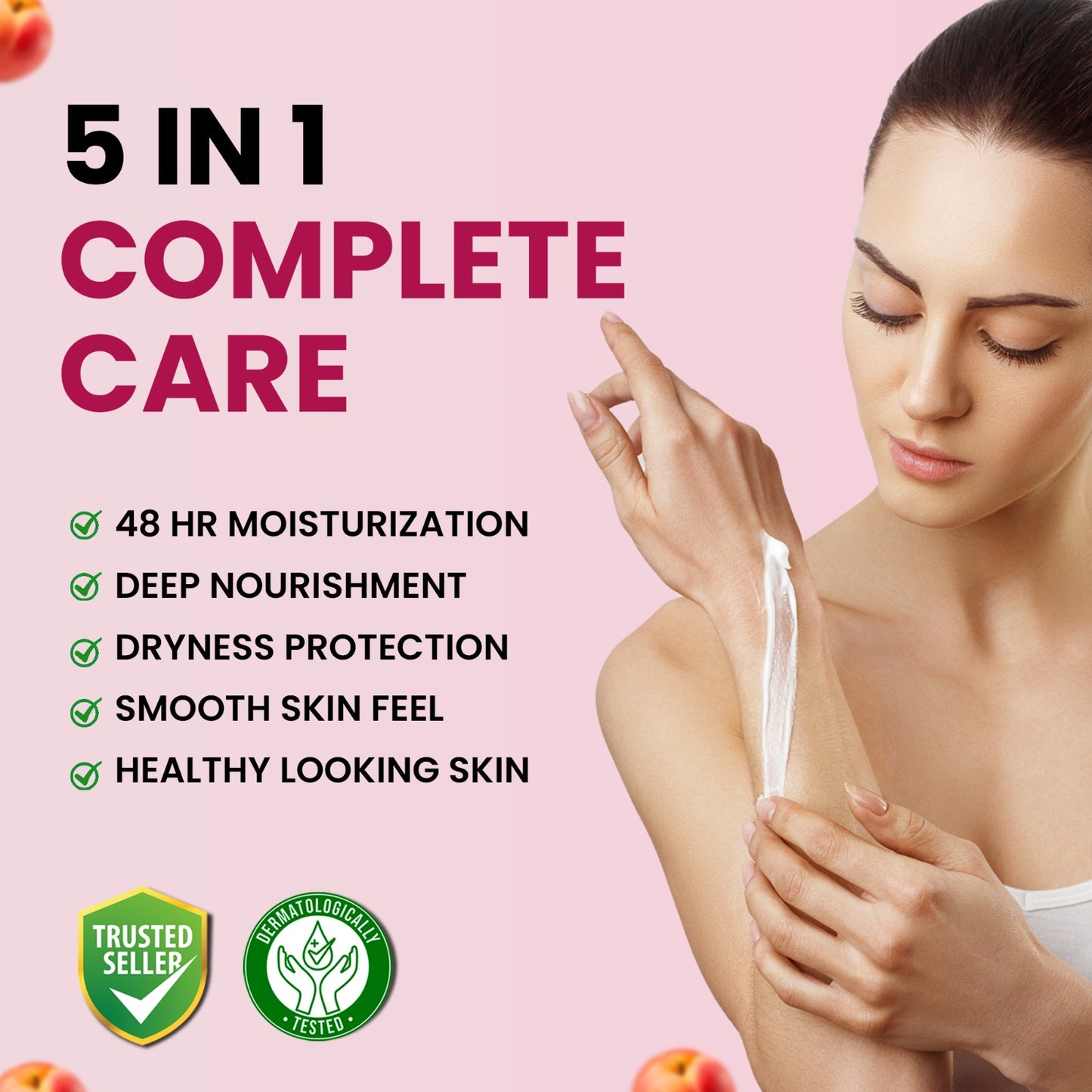 Peach Moisturizing Body Lotion | Superlight & Non-Sticky Moisturizer for Hydration Boost (330ml)