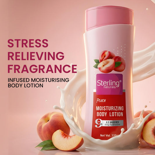 Peach Moisturizing Body Lotion | Superlight & Non-Sticky Moisturizer for Hydration Boost (330ml)